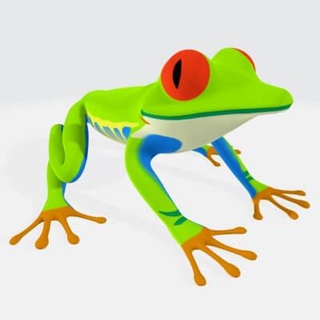 vert grenouille animal 3d impression modèle 39 aube 3d print model - Mito3D