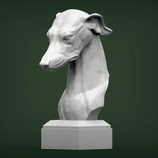 greyhound dog 3d print alexander3dart 3d print model - Mito3D