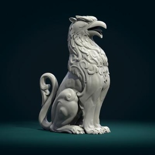 griffon sculpture Skazok 3d print model - Mito3D