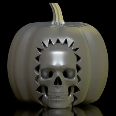 halloween vase - 3d print model by artgeorg 3d print model - Mito3D