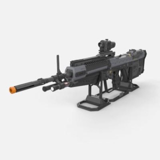 halo m392 assault rifle makerlab 3d print model - Mito3D