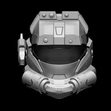 Halo scout pro casque impression prêt 3d modèle lafactorystore 3d print model - Mito3D