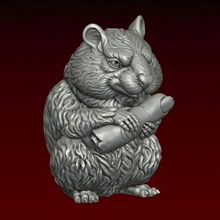 hamster humano dedo impressão pronto 3d modelo alexkovalev 3d print model - Mito3D