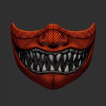 hannya devil mask - print ready 3d model blackstar90 3d print model - Mito3D
