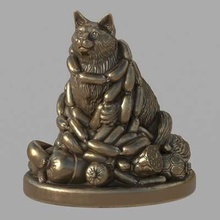 happy cat print ready 3d model file formats -stlsize 55 50 mmonly trianglespure geometry onlythe printing 3d print model - Mito3D