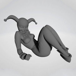 Harley Quinn animado 3d impressão modelo cheriloyet 3d print model - Mito3D