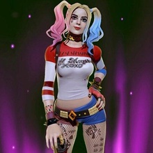 Harley Quinn heykel Yazdır hazır 3d model minhdinh 3d print model - Mito3D
