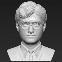 harry potter bust print ready 3d model here printing current size 25 cm height zip file contains obj stl am also attaching ztl glasses separate subtool if you would like remove them created zbrush 3d print model - Mito3D