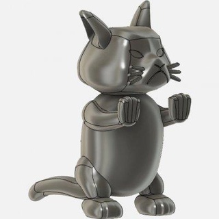 harsh cat gubbkos 3d print model - Mito3D