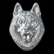 head husky lucky print ready 3d model element jewelry craftsize 60 43 15mmonly trianglespure geometry onlythe file printing 3d print model - Mito3D