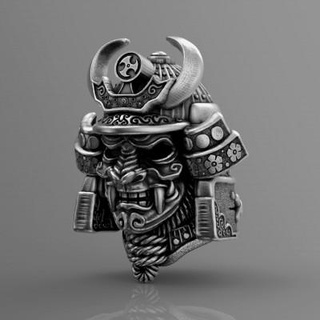 cabeza samurai pequeño 3design 3d print model - Mito3D