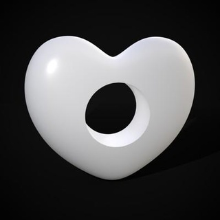 kalp delik 3d Yazdır model almak ölü eğlence 3d print model - Mito3D