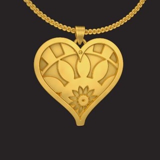 heart pendant jewellery phjsp16 ktkaraj 3d models 3d print model - Mito3D