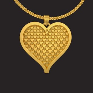 heart pendant jewellery phjsp20 ktkaraj 3d models 3d print model - Mito3D