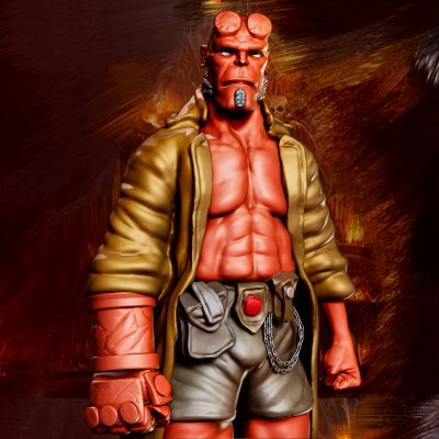 hellboy 3d impresión modelo by khatri3d 3D print model - Mito3D