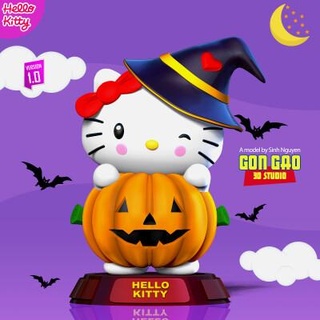 Ciao gattino Halloween personalizzato 3d Stampa modello Nato nguyen 3d print model - Mito3D