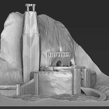 helms deep lord rings print ready 3d model here printing helm's zip file contains obj stlif you have any questions please don't hesitate contact me respond asap encourage check my other celebrity models 3d print model - Mito3D