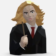 Hermione figura impresión Listo 3d modelo lowpoly 3d print model - Mito3D