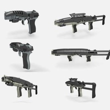 Held maco Gewehr Pistole em 33 Star Wanderung Unternehmen drucken bereit 3d Modell Cosplayartikelrock 3d print model - Mito3D