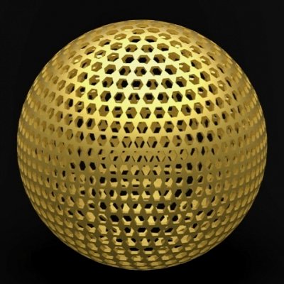 hexagonal sphere - 3d print model ege zengin 3D print model - Mito3D