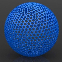 hexagonal sphere v2 - print ready 3d model ege zengin 3d print model - Mito3D