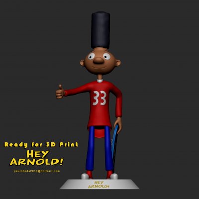 Hey Arnold ventilateur art gérald nyrath12 3D print model - Mito3D