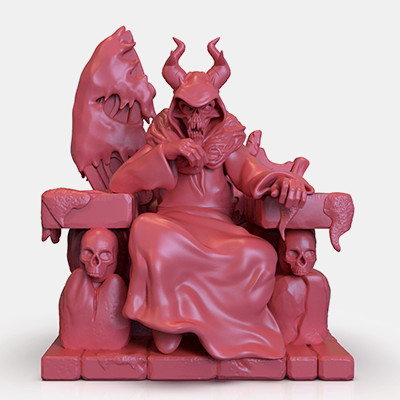 horned king paburoviii 3D print model - Mito3D