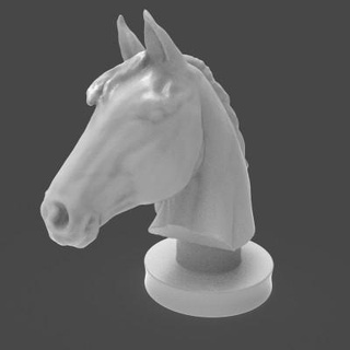 horse head bust - 3d printing model kbdesign223 3d print model - Mito3D