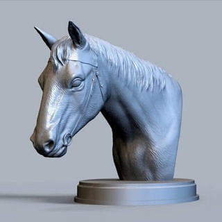 horses head 3d print model alexander3dart 3d print model - Mito3D