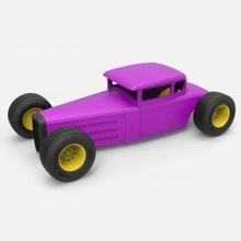 hot rod car body wheels print ready 3d model 3d print model - Mito3D
