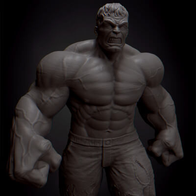 Hulk 3d drucken Modell rfcoomp 3D print model - Mito3D