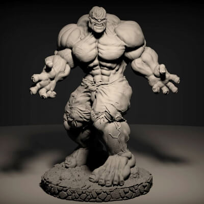 hulk marvel - 3d print model 3dprintingdesigner 3D print model - Mito3D