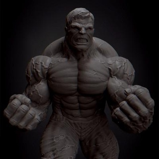 hulk estátua 3d impressão modelo rfcoomp 3d print model - Mito3D