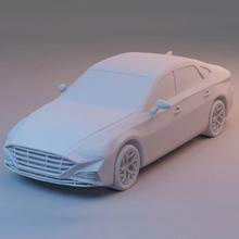 Hyundai sonata 2020 impresión Listo 3d modelo jk3dstudio 3d print model - Mito3D