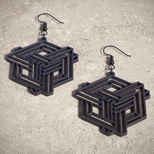 impossible shapes 3 earrings print ready 3d model 3d print model - Mito3D