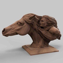 indisch Pferd drucken bereit 3d Modell 3d print model - Mito3D