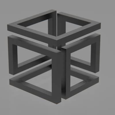 infinidade cubo 3d impressão modelo by sanchiesp 3d print model - Mito3D