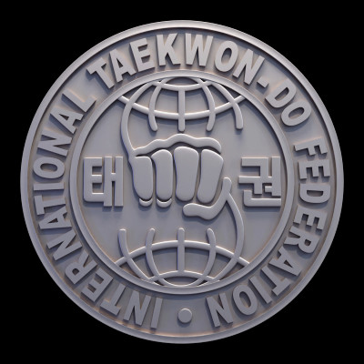 internazionale taekwon do federazione logo pililpchenko 3D print model - Mito3D