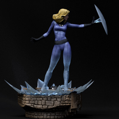 invisible woman statue dawnhurt 3D print model - Mito3D