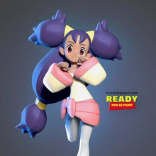 iris emolga Pokemon Stampa pronto 3d modello 3d print model - Mito3D