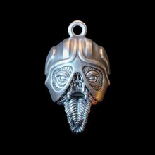 iron head pendant print ready 3d model element jewelry craft size 21 12 mm only triangles no bump displace pure geometry file printing 3d print model - Mito3D