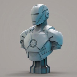 ironman bust - 3d print model 3dmodeldesigner 3d print model - Mito3D