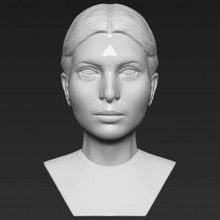 ivanka trump bust print ready 3d model here printing current size 5 cm height but you free scale itzip file contains obj stlthe created zbrush 3d print model - Mito3D