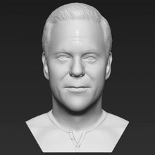 Jack bauer Büste drucken bereit 3d Modell 3d print model - Mito3D