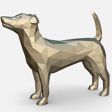 Jack russell terrier Stampa pronto 3d modello lowpoly 3d print model - Mito3D