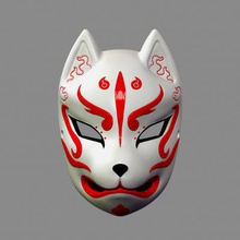 japanese fox mask demon kitsune helmet print ready 3d model apanese cosplaythis just stl files able your own printerthe 281mm high 186mm width 158mm depth can scaled fit smaller headsplease let me know if you want split into more piecesif have any questions problems please contact 3d print model - Mito3D