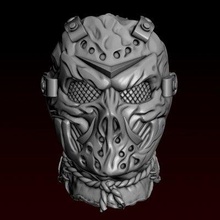 jason head mask - print ready 3d model alexkovalev 3d print model - Mito3D