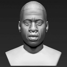 jay-z bust print ready 3d model here printing current size 5 cm height but you free scale itzip file contains obj stlthe created zbrush 3d print model - Mito3D