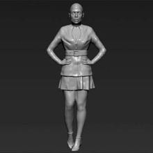 jennifer lopez print ready 3d model here printing scale 1 10 - 164 mm height but you can adjust size want zip file contains obj stl created zbrush if have any questions please don't hesitate contact me respond asap encourage check my other celebrity models 3d print model - Mito3D