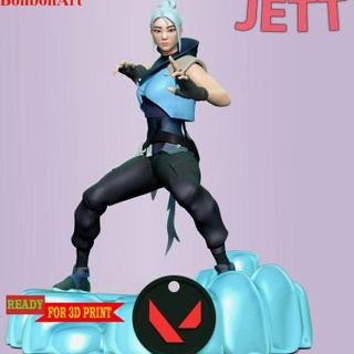 jett - valorant bon art 3d print model - Mito3D